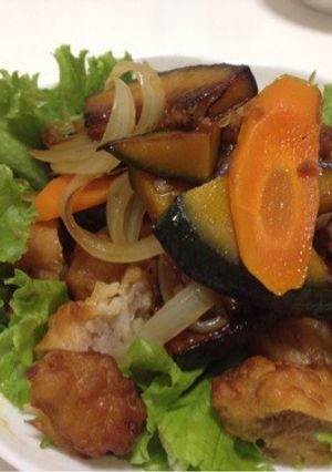 副菜:鶏唐揚げと野菜の焼きびたし-レシピのメイン写真