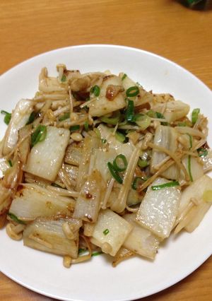 長いもとえのきのバター炒め-レシピのメイン写真