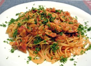 簡単☆トマトソースのシーフードパスタ-レシピのメイン写真
