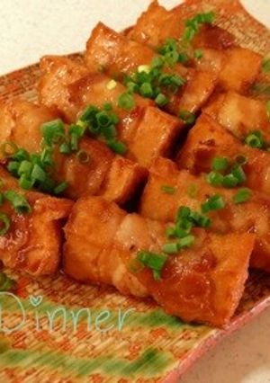 厚揚げの甘辛肉巻き-レシピのメイン写真