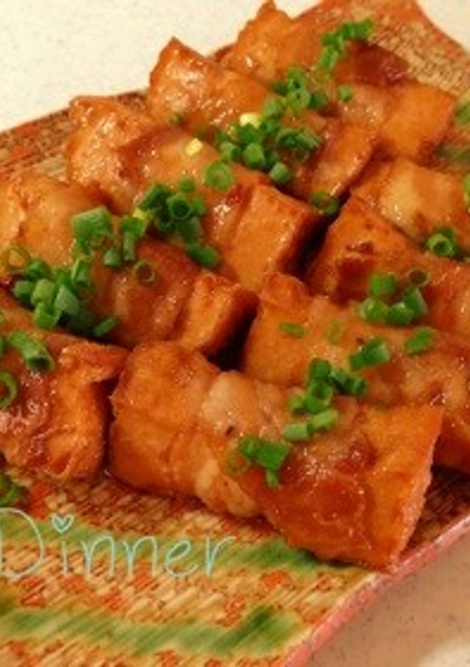 厚揚げの甘辛肉巻き-レシピのメイン写真