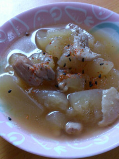 夕顔と鶏肉の炒め煮-レシピのメイン写真