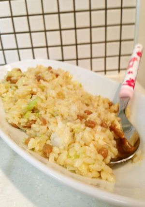 簡単☆ランチ☆キャベツ入り納豆チャーハン-レシピのメイン写真