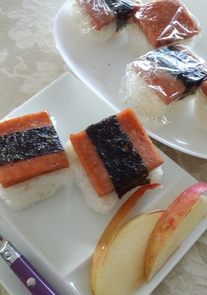 スパムぉにぎり～-レシピのメイン写真