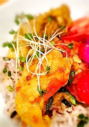 カレー風味の鶏肉どんぶり-レシピのメイン写真