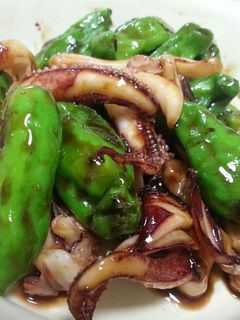 簡単!短時間!ししとうとイカの甘辛炒め-レシピのメイン写真