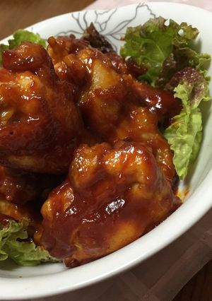 簡単☆手羽元で美味しい！ヤンニョムチキン-レシピのメイン写真