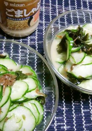 ちりめん山椒入りきゅうりとわかめの和え物-レシピのメイン写真