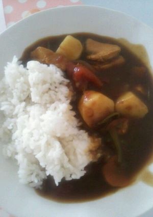 夏野菜ごろごろトマトカレー♪-レシピのメイン写真