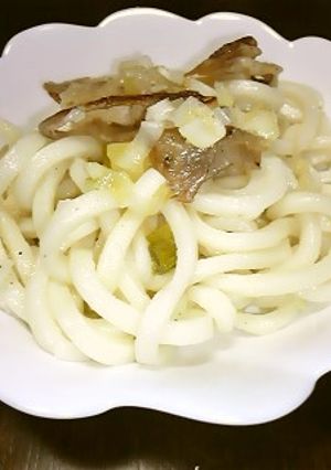 ネギ塩焼うどん-レシピのメイン写真