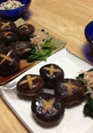 ジューシーな椎茸の肉詰め！-レシピのメイン写真