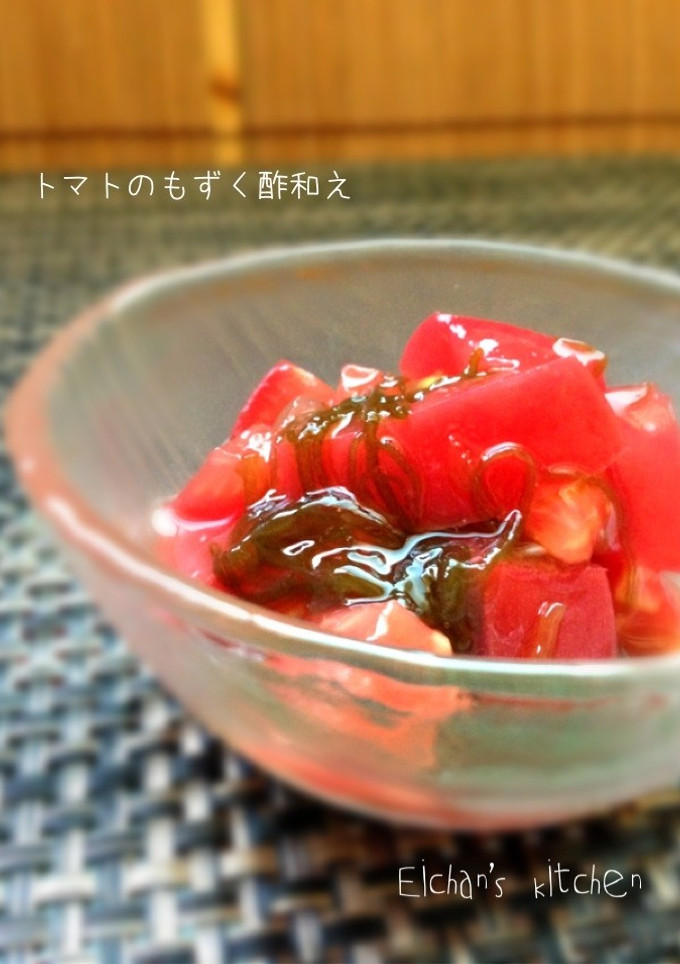 ✿トマトのもずく酢和え✿-レシピのメイン写真