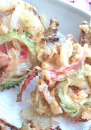 ♡超美味しいゴーヤミックスかき揚げ♡-レシピのメイン写真