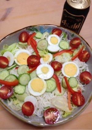 そうめんサラダ(*^_^*)-レシピのメイン写真