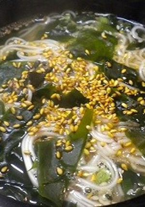 そうめんしじみわかめ和風味スープ-レシピのメイン写真