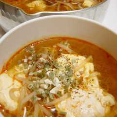 รูปของ ピリ辛！もやしと豆腐のズンドゥブチゲ風