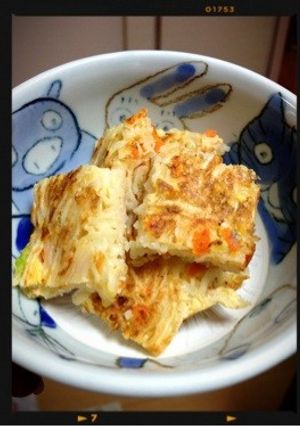 離乳食♡手づかみそうめんおやき-レシピのメイン写真