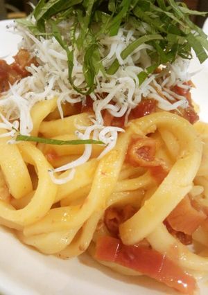 しらすとドライトマトのフィットチーネ-レシピのメイン写真
