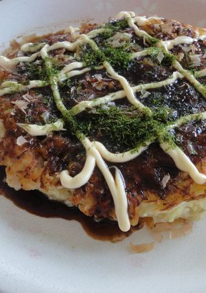 鶏肉とコーンとチーズたっぷりのお好み焼き-レシピのメイン写真
