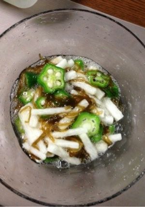 もずく・長芋・オクラのネバとろ酢の物☆-レシピのメイン写真