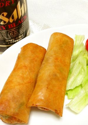 痩せる？！噂のさば缶でおつまみ春巻き-レシピのメイン写真