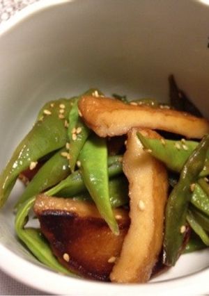 ささげとさつま揚げの醤油煮-レシピのメイン写真