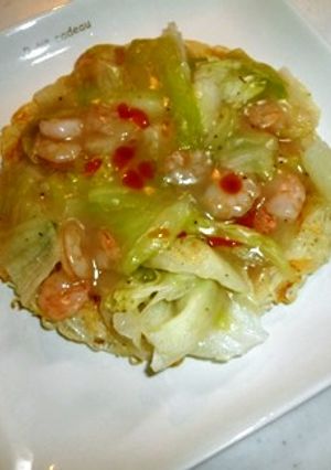 そうめんで堅焼きあんかけそば-レシピのメイン写真