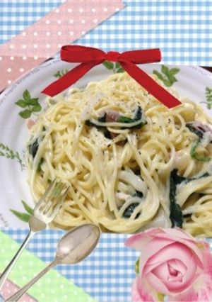 ほうれん草とベーコンのクリームスパゲティ-レシピのメイン写真