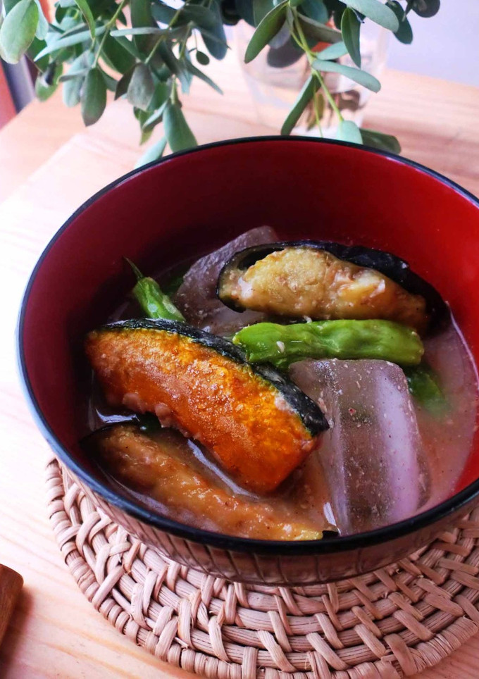 夏野菜たっぷり★うちの冷汁-レシピのメイン写真