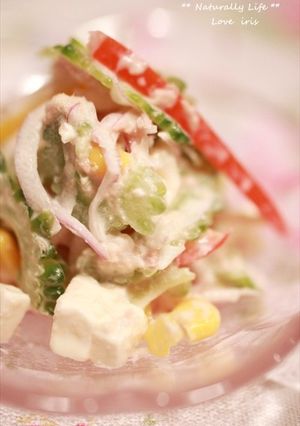* ぱりぱりゴーヤサラダ *-レシピのメイン写真