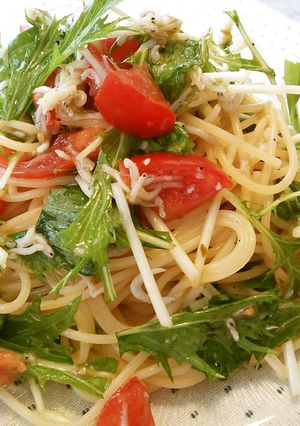 しらすと水菜の冷製ﾊﾟｽﾀ♪-レシピのメイン写真
