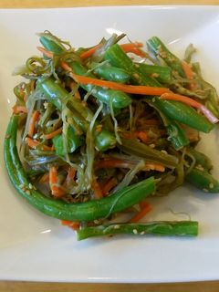 いんげんと茎わかめのマヨ胡麻和え-レシピのメイン写真