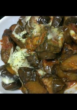 ナスとチーズのピザ風焼き-レシピのメイン写真