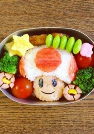 スーパーマリオ＊キノピオ弁当-レシピのメイン写真