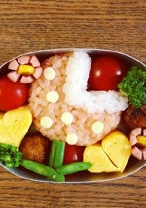 スーパーマリオ＊パックンフラワー弁当-レシピのメイン写真