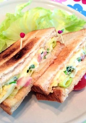 レンジで作る☆スクランブルエッグサンド-レシピのメイン写真