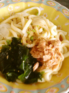 簡単おいしい☆ツナわかめの冷やしうどん♪-レシピのメイン写真