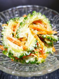 夏☆レンジで簡単!ゴーヤの胡麻マヨ和え-レシピのメイン写真