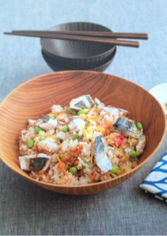 あじと枝豆の焼き寿司-レシピのメイン写真