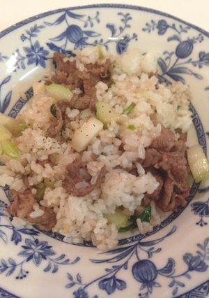 簡単！セロリと牛肉のバターライス♪-レシピのメイン写真