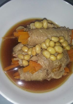 豚肉とにんじんだけ煮物-レシピのメイン写真