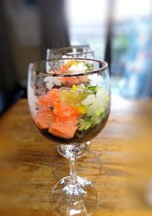 もずくとサーモンとカクテルサラダ-レシピのメイン写真