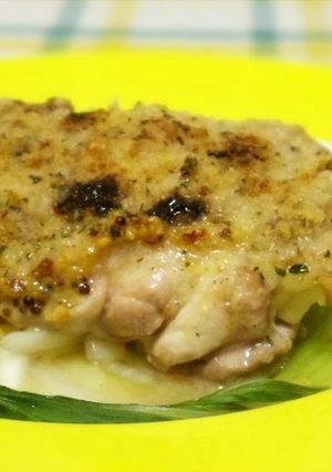チキンのマスタードパン粉焼き-レシピのメイン写真