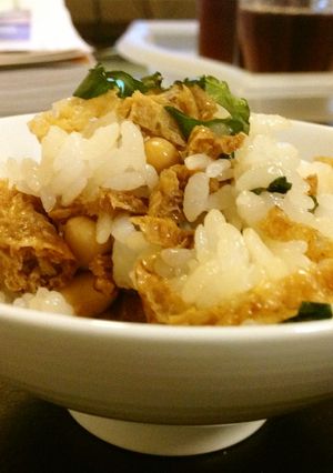 イソフラボンご飯☆大豆と油揚げの混ぜご飯-レシピのメイン写真