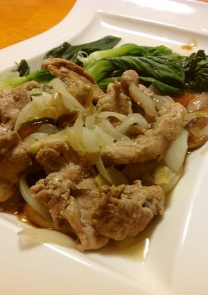 豚肉と青梗菜のオイスターソースがけ-レシピのメイン写真