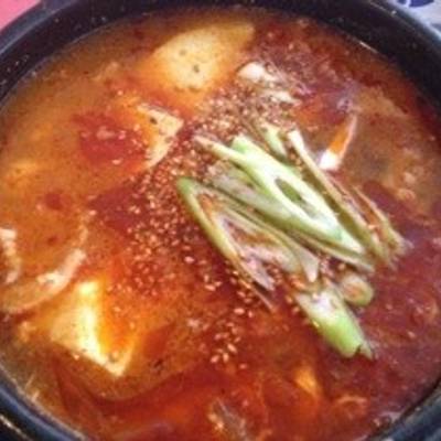 韓国本場の味！スンドゥブチゲ鍋☆純豆腐☆