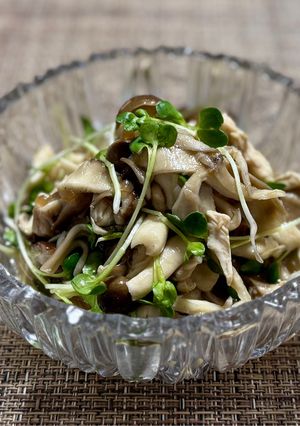 キノコと鶏肉の温サラダ-レシピのメイン写真