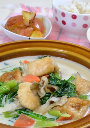 【簡単】鶏肉と小松菜の中華クリーム煮-レシピのメイン写真