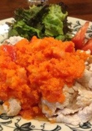 うちの冷しゃぶ＊トマトと人参で作るたれ♬-レシピのメイン写真