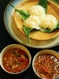 三輪素麺でインドカレーつけ麺-レシピのメイン写真